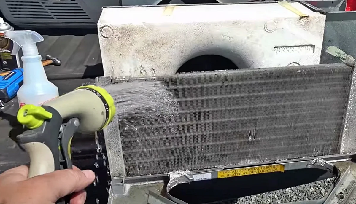 Dometic Brisk II rooftop AC capacitor replacement on a Class A motorhome