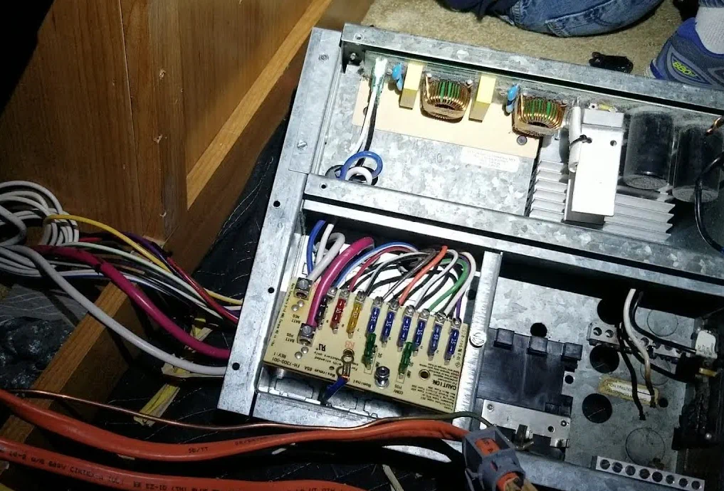 12V diagnostics on a fifth wheel parked at a Seattle-area RV park