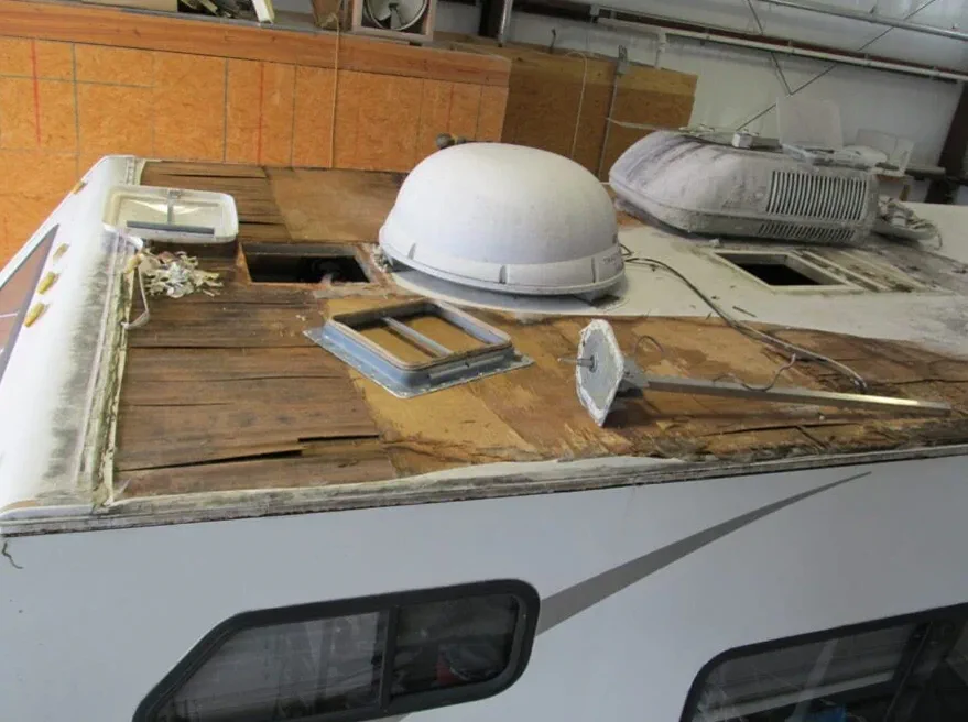 RV Water Damage on-site in Indiantown, FL