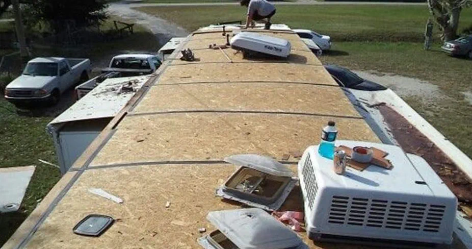 RV Water Damage on-site in Saginaw, TX